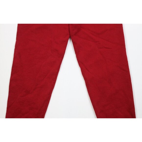 Vtg 90s Russell Athletic Mens Small Distressed Blank Sweatpants Joggers Red USA - Picture 3 of 10